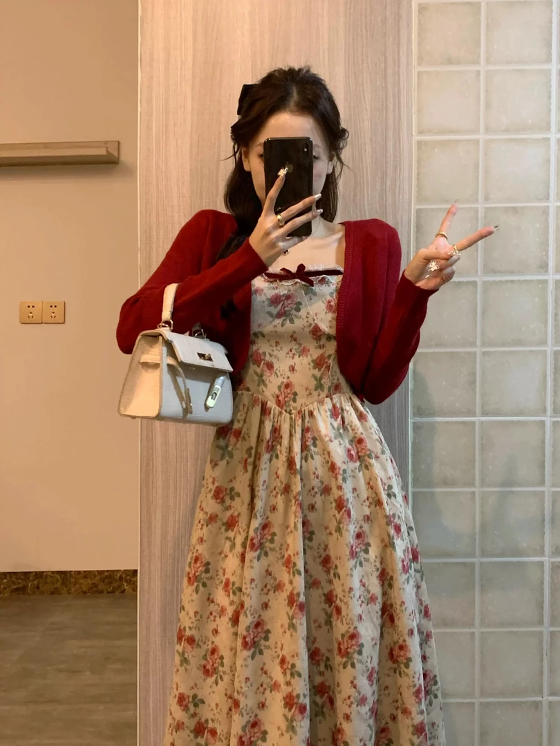 【201-250编码点这里】秋冬新款女士高级感连衣长裙女