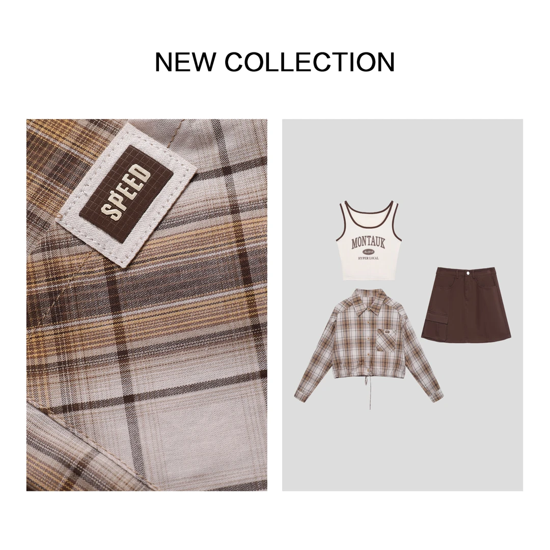 【小铃铛】D3F33020B 春季上衣+背心+短裙套装