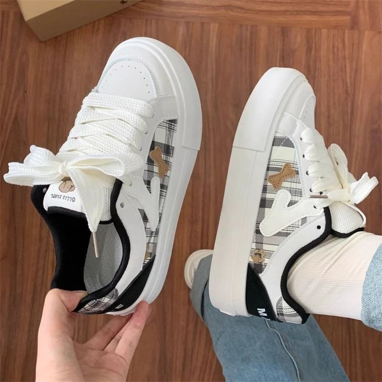 百搭女鞋时尚休闲运动鞋小白鞋ins网红透气网面软底厚底平底韩版