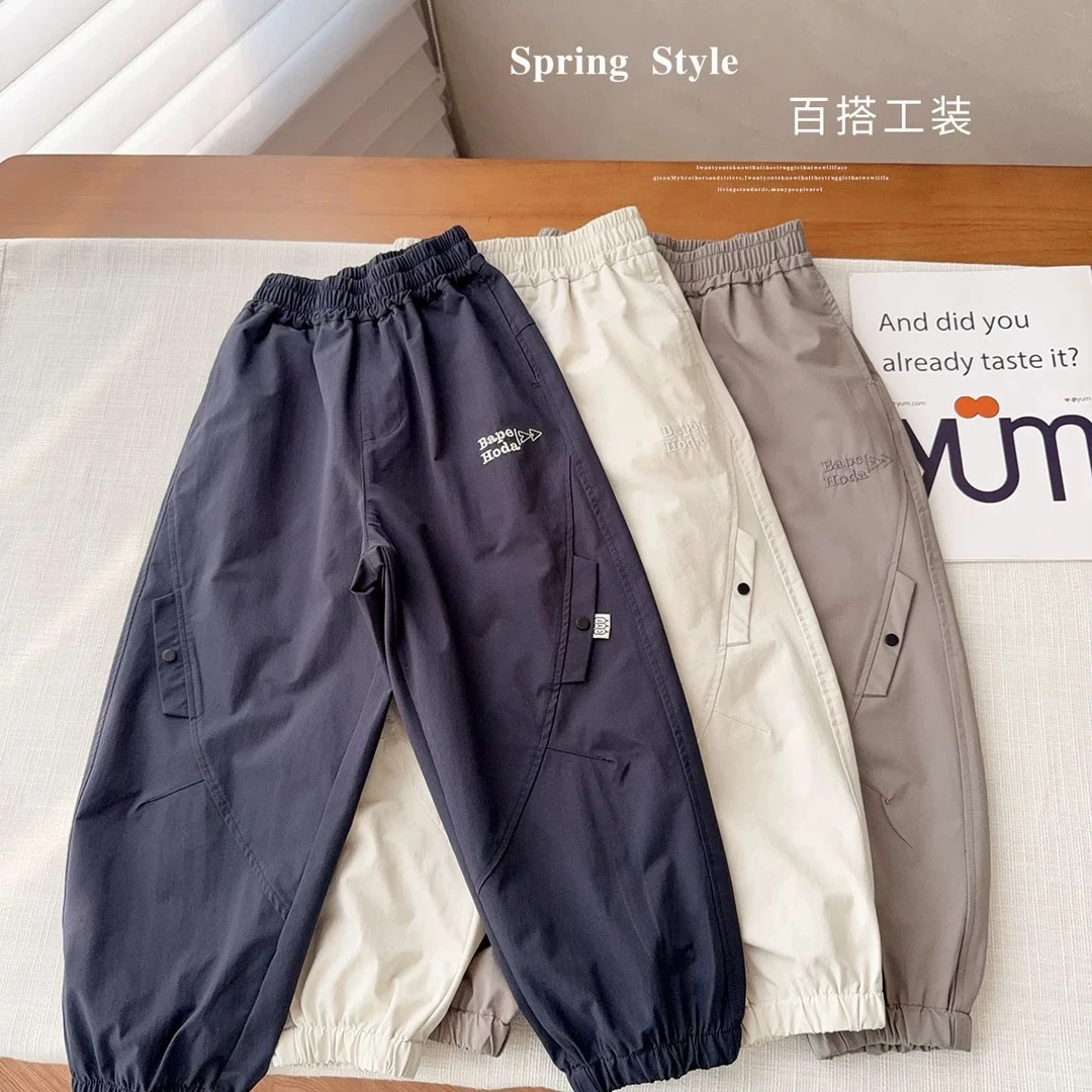 【透气亲肤】儿童裤子夏季薄款2025新款洋气儿童休闲中大童长裤潮