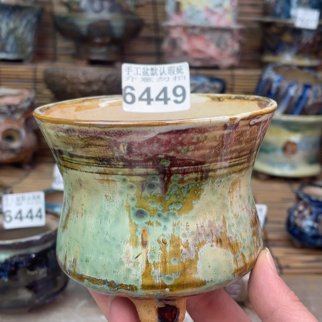 手工花盆默认瑕疵完美者勿拍