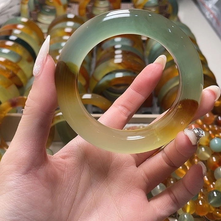 蛇纹石玉未镶嵌手镯54.4