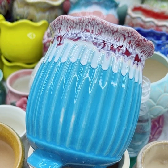 多肉绿植陶瓷花盆9.9包邮