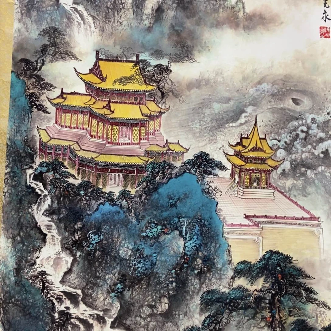 国画老师手笔手绘作品w