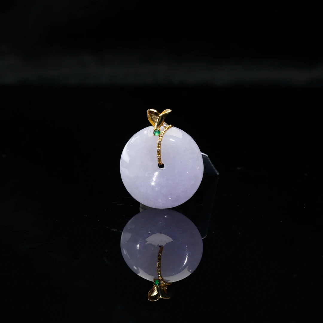 FC46天然缅甸A货18k紫平安扣/800733/保利厦门拍卖