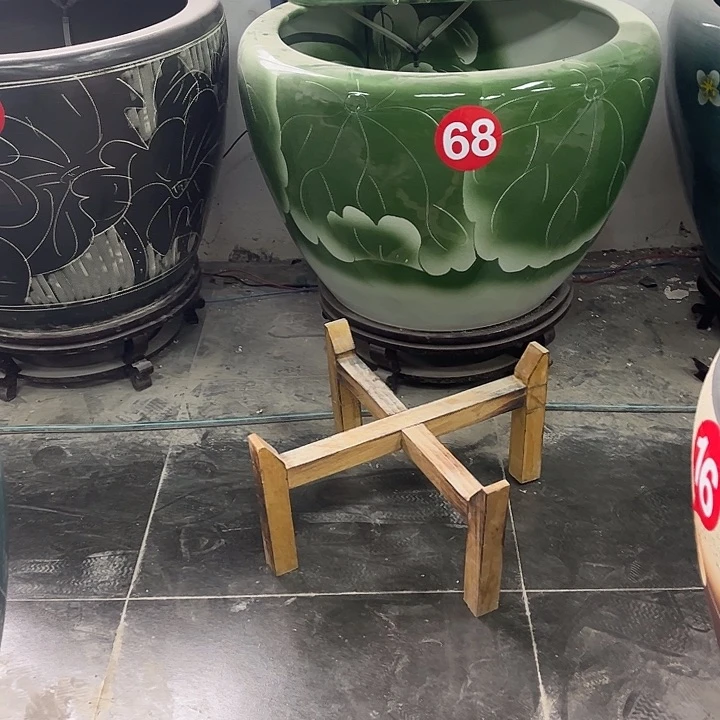 卷口叶绿荷68号缸2个直播间➕十字底座2个