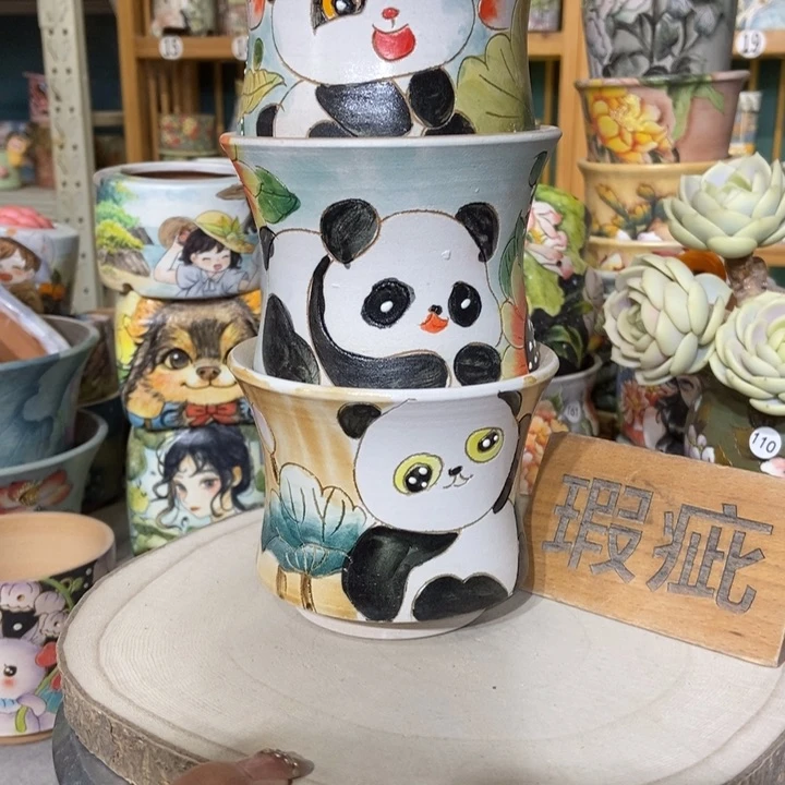 红陶景德镇艺术手绘作品