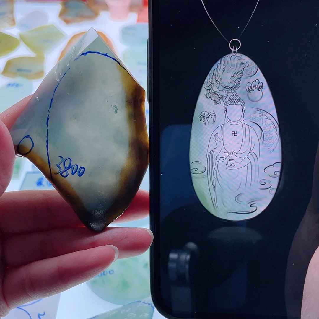 定制翡翠未镶嵌天然翡翠包工