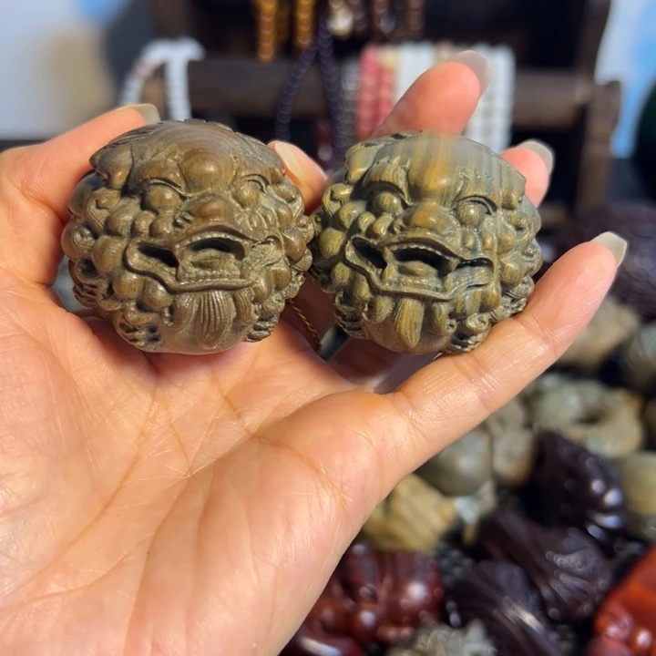 把件小叶紫檀一对