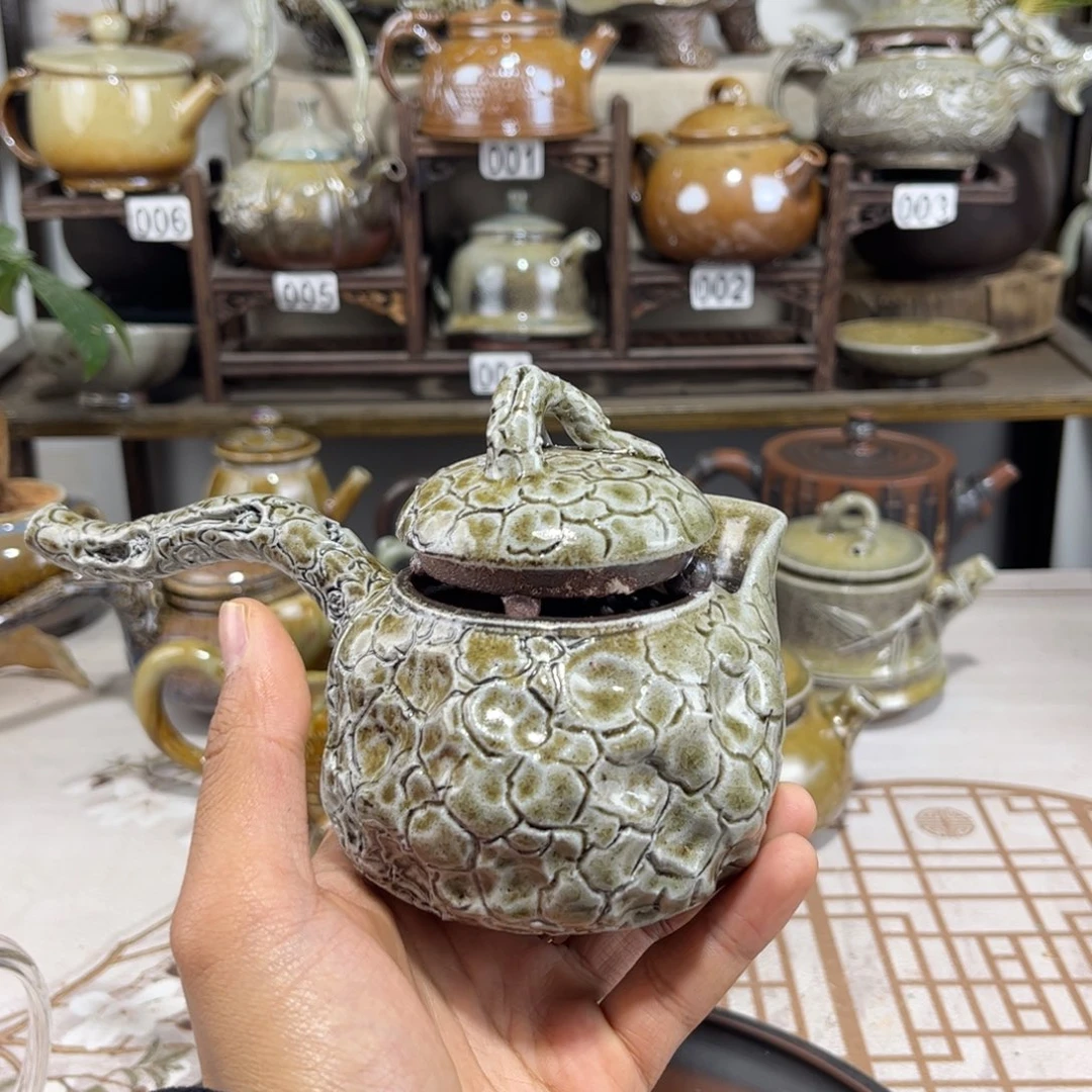 200cc白泥柴烧测把供春壶