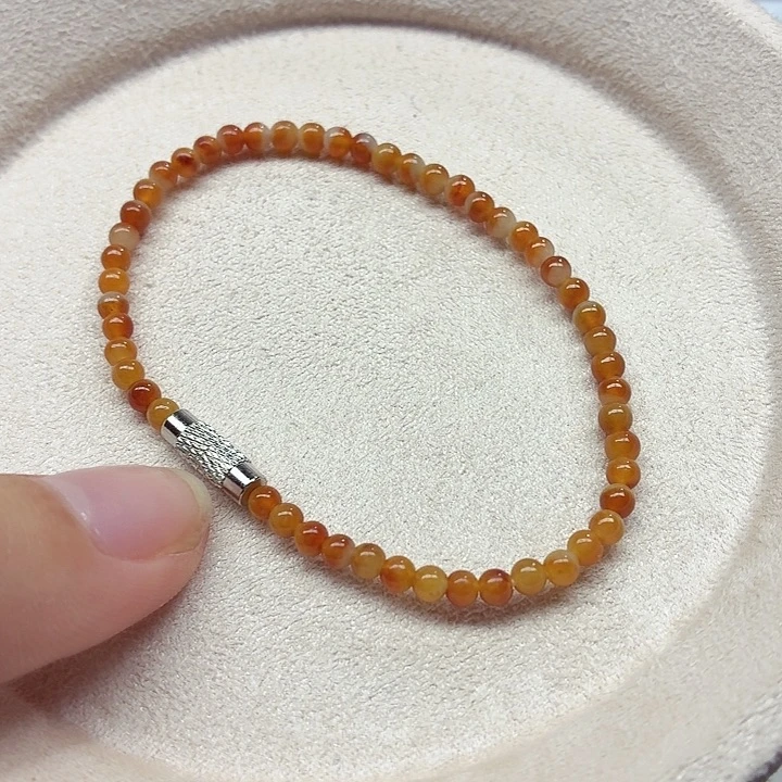 翡翠未镶嵌手链天然缅甸翡翠A货卡3.5