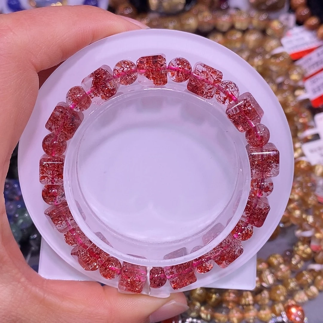 未镶嵌手链水晶金草莓8