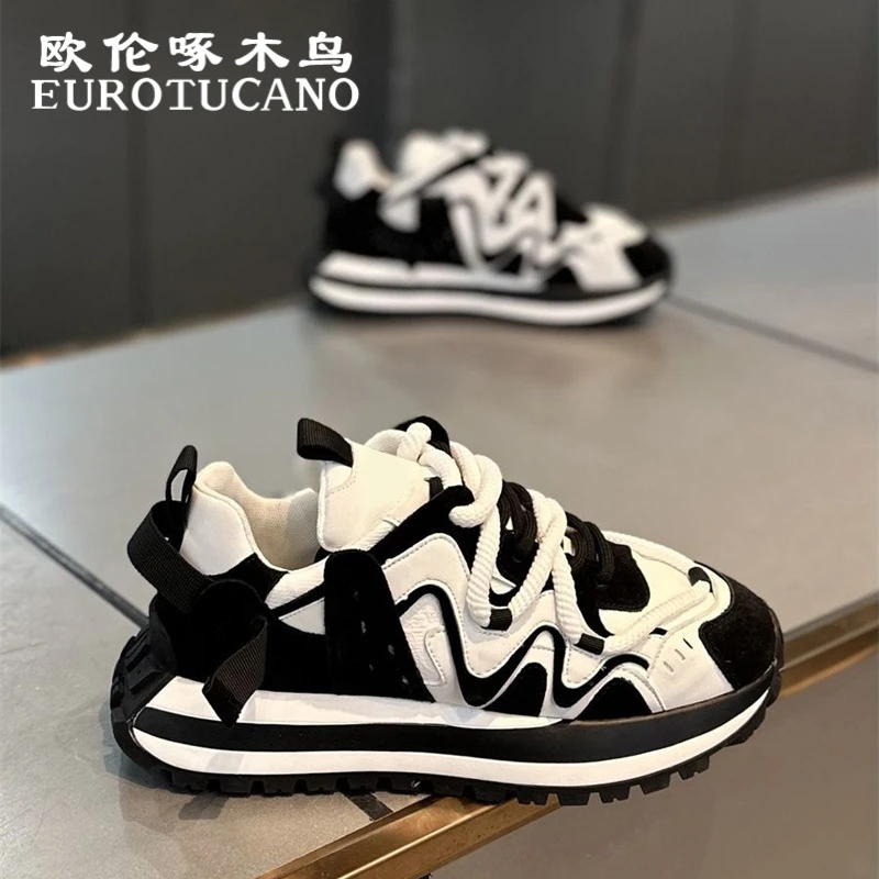 欧伦啄木鸟EUROTUCANO男鞋运动跑步鞋时尚男式休闲鞋子男款板鞋