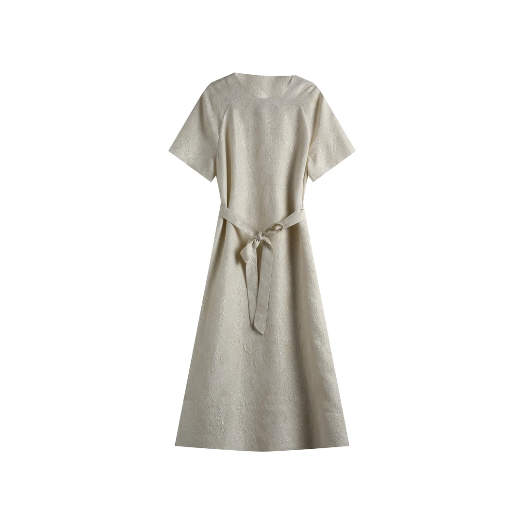 【粉丝专享】左谜桑蚕丝2025新款夏天设计感减龄真丝长裙XMN-JX126