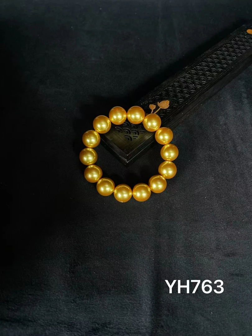 (枫子专属） YH763浓金色时尚美人珠链 约14mm 多样性发货