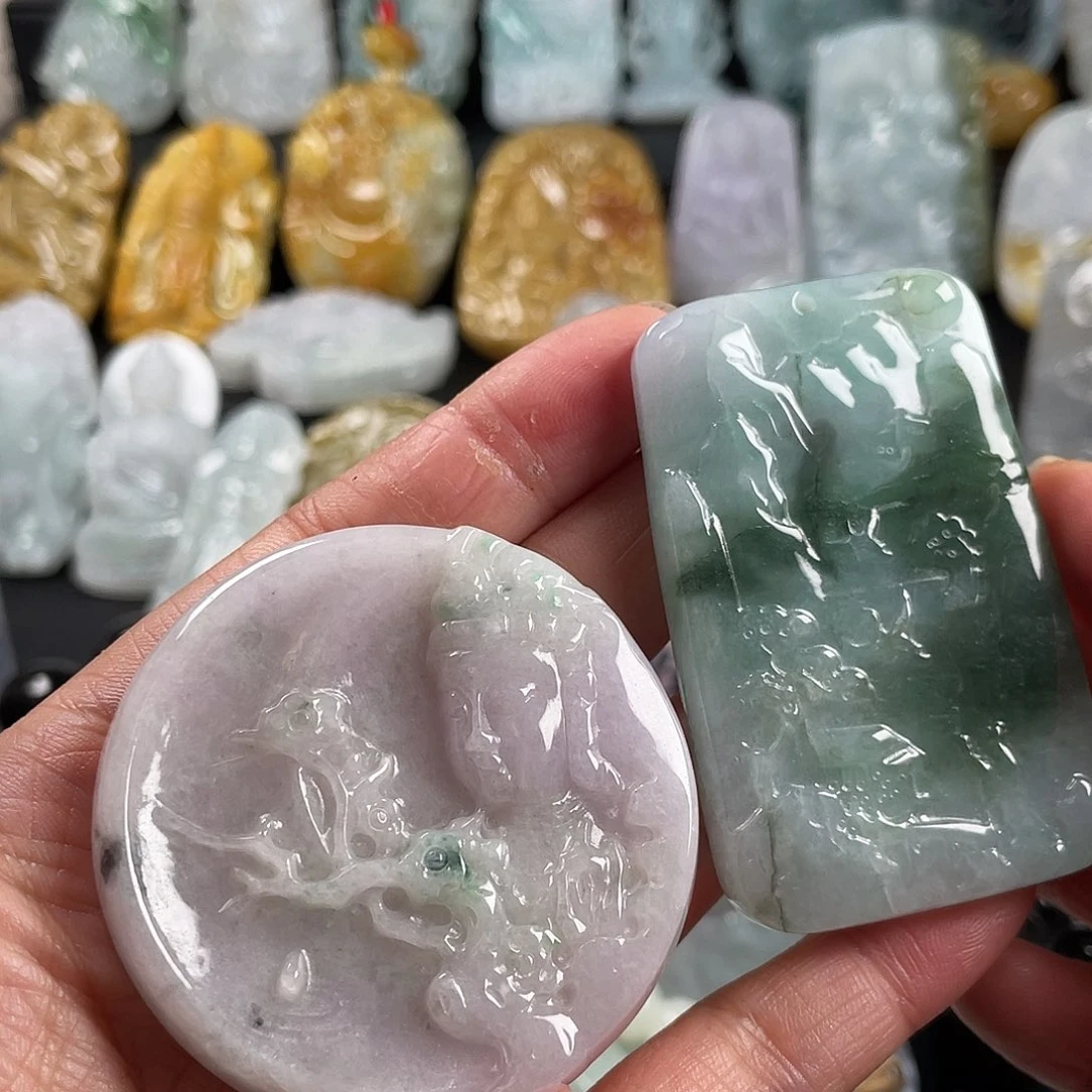 翡翠未镶嵌吊坠(不含链)