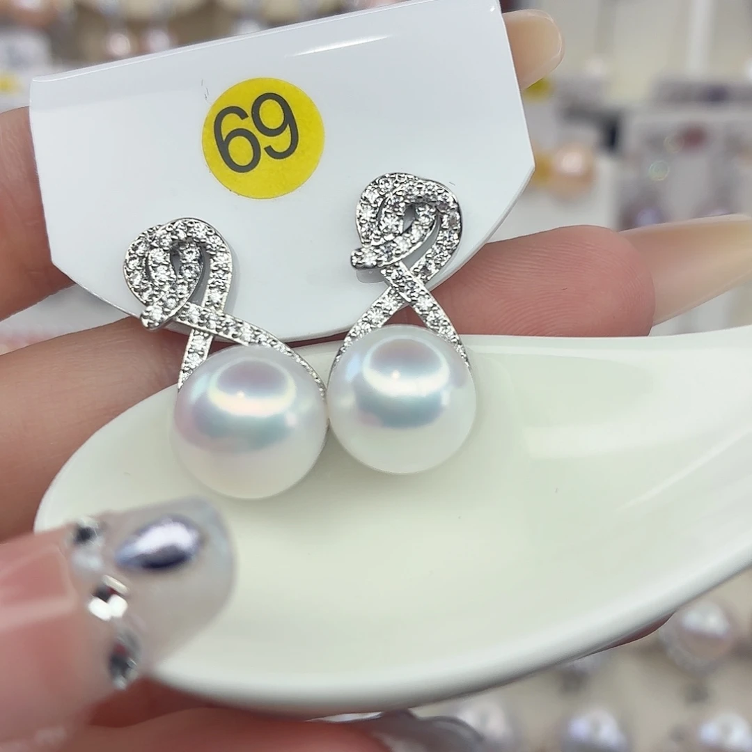 未镶嵌耳饰淡水珍珠