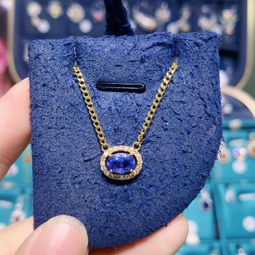 【闪购商品】颈饰蓝宝石18K金镶嵌