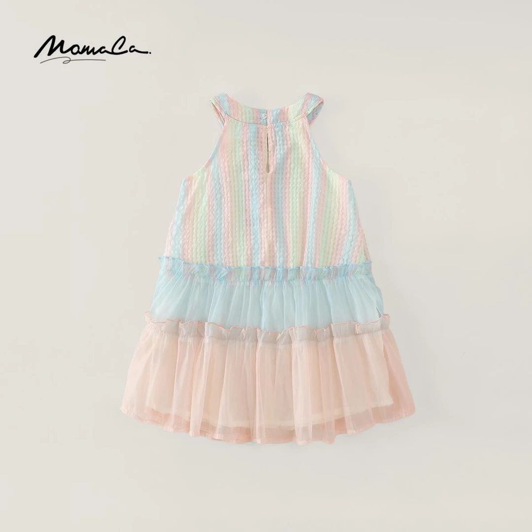 MOMOCO童装女童夏季新款韩版舒适连衣裙女孩裙子77630470247