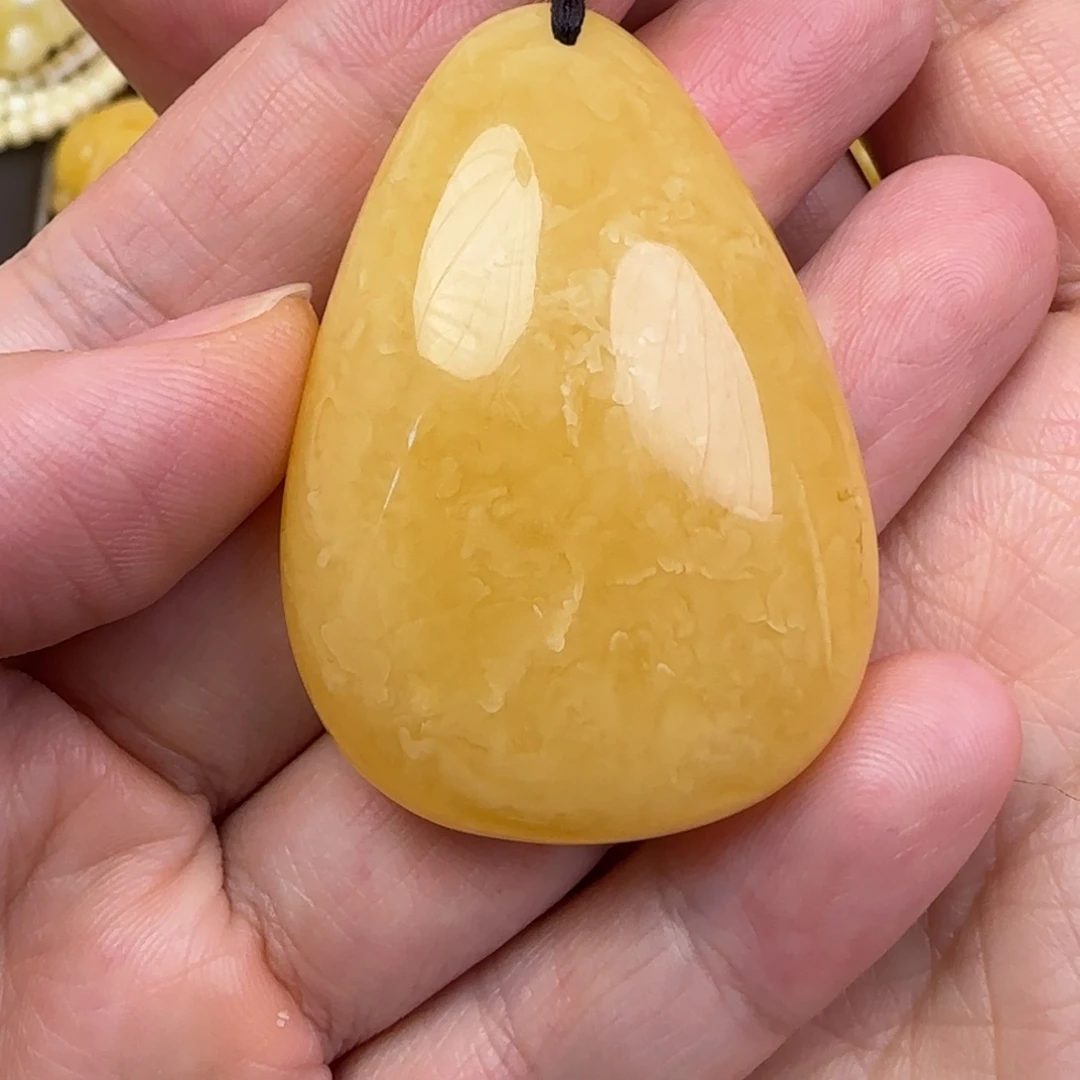 蜜蜡颈饰未镶嵌天然蜜蜡