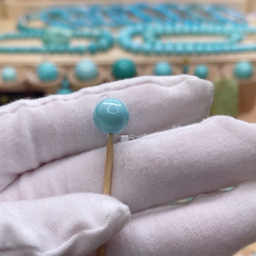 绿松石未镶嵌珠宝奇石9.2mm