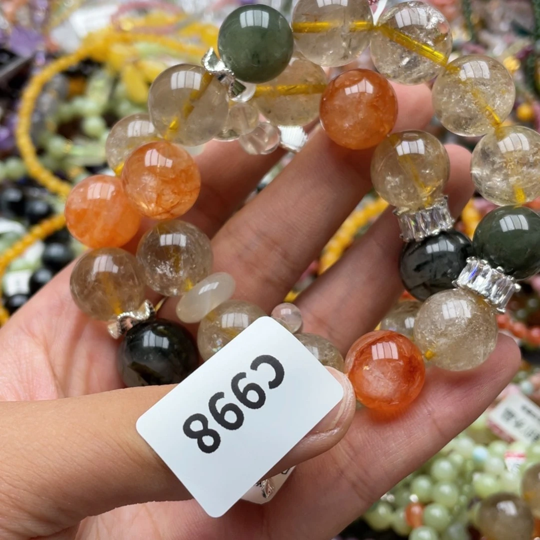 水晶手链未镶嵌多样性