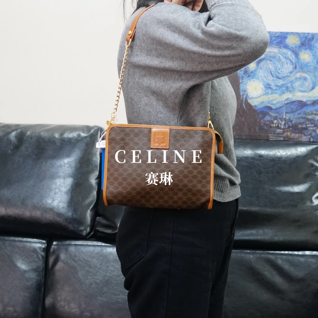 95新 Celine/思琳 老花单肩包/JJ01719172/9172