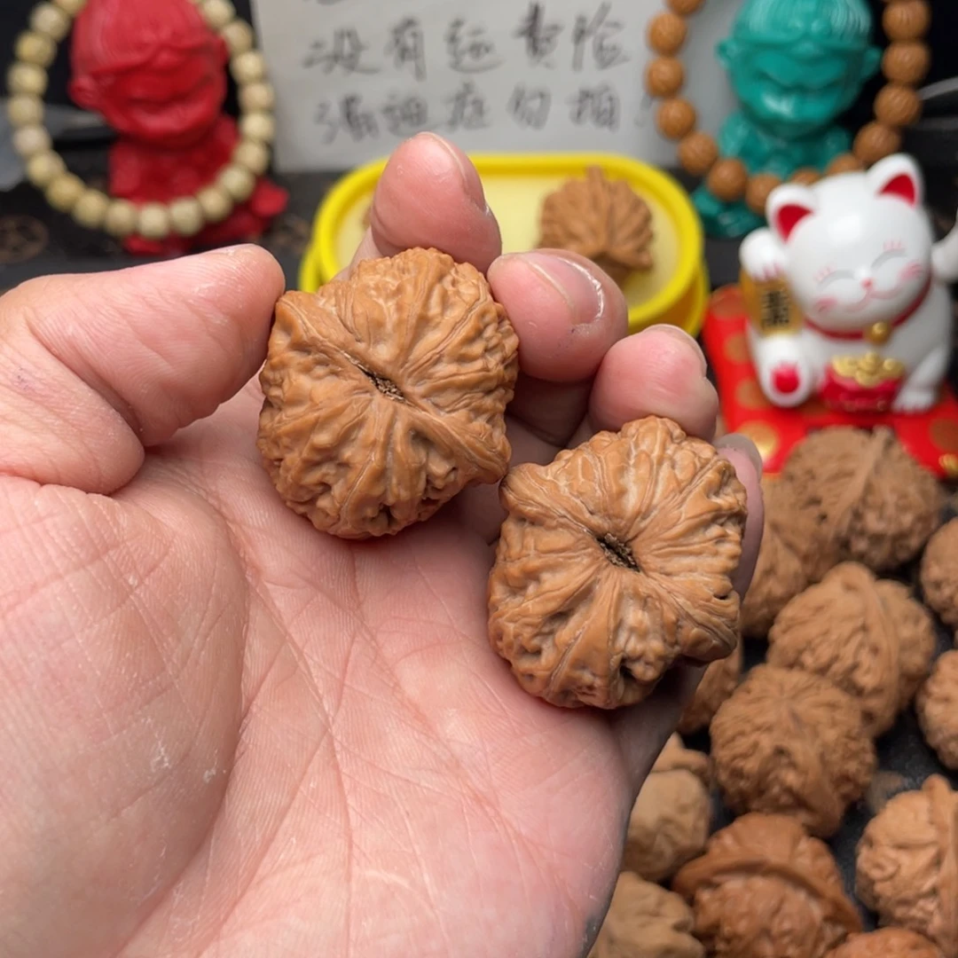 核桃把件用****437平谷元宝