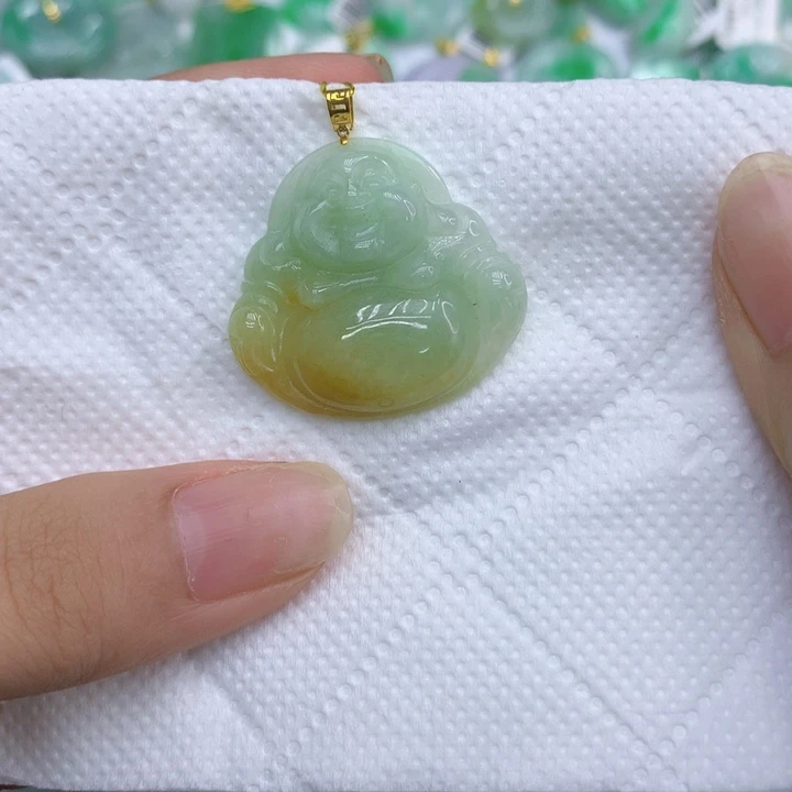 翡翠18K金镶嵌颈饰1111111111