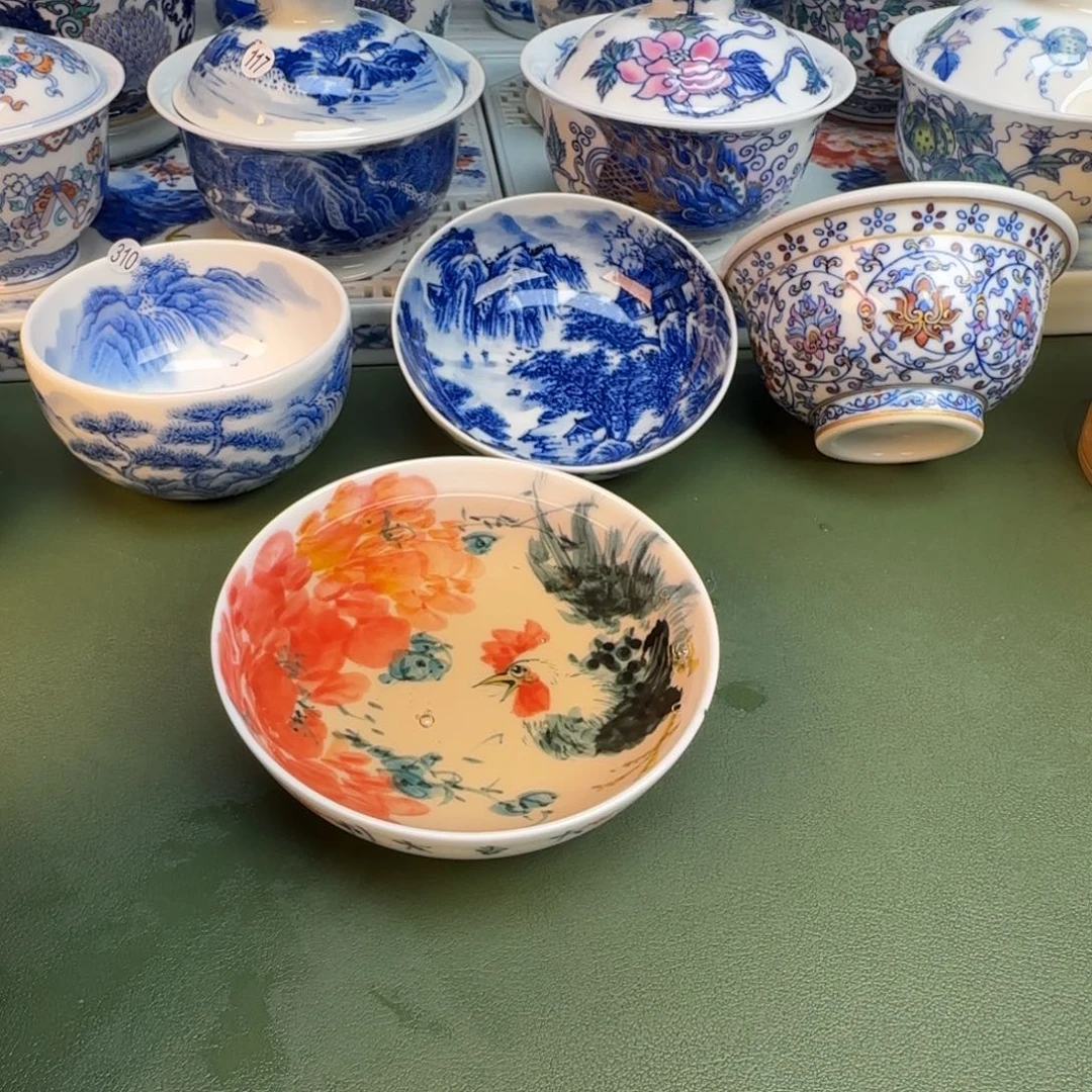 纯手工纯手绘茶具石头314