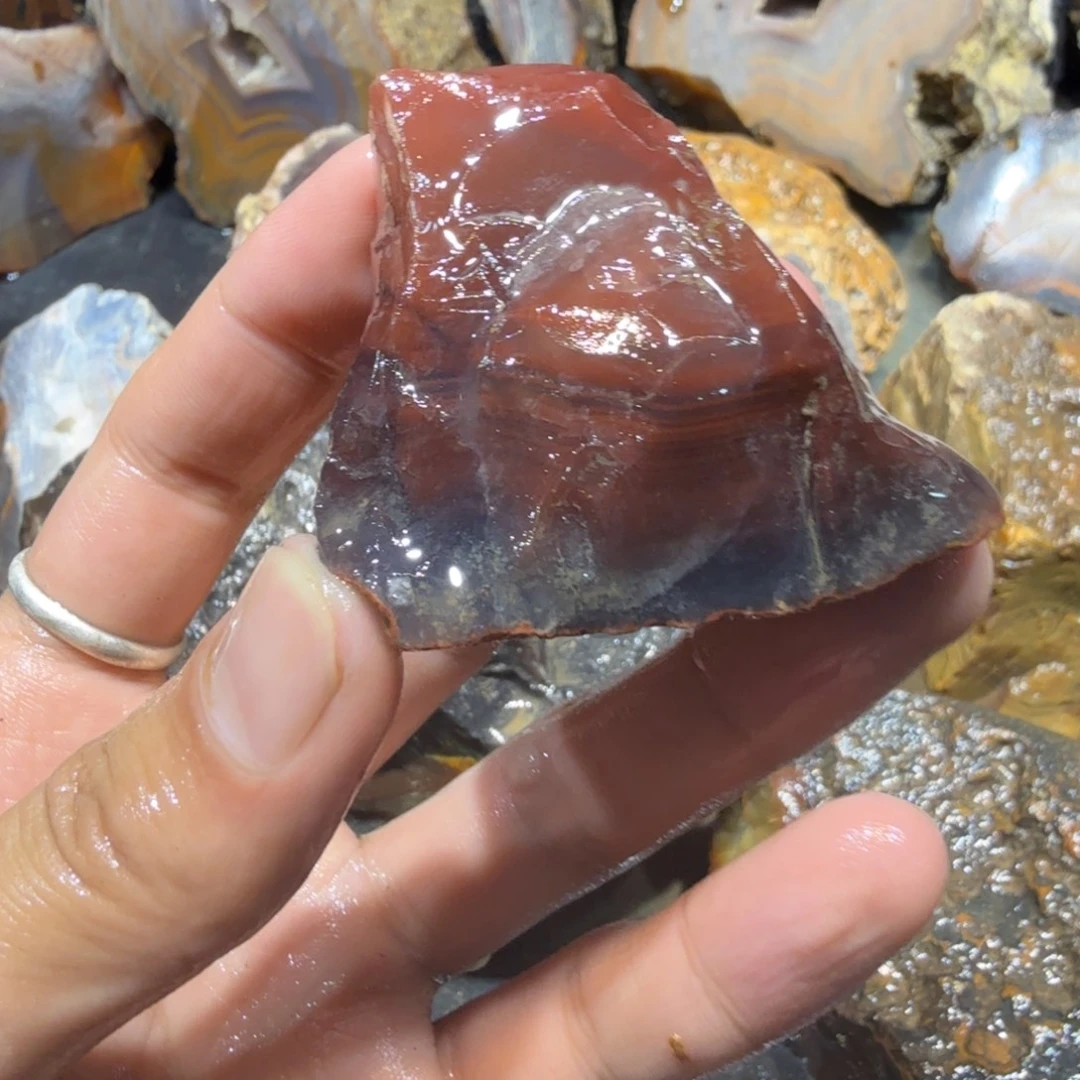 未镶嵌玛瑙/玉髓珠宝半成品