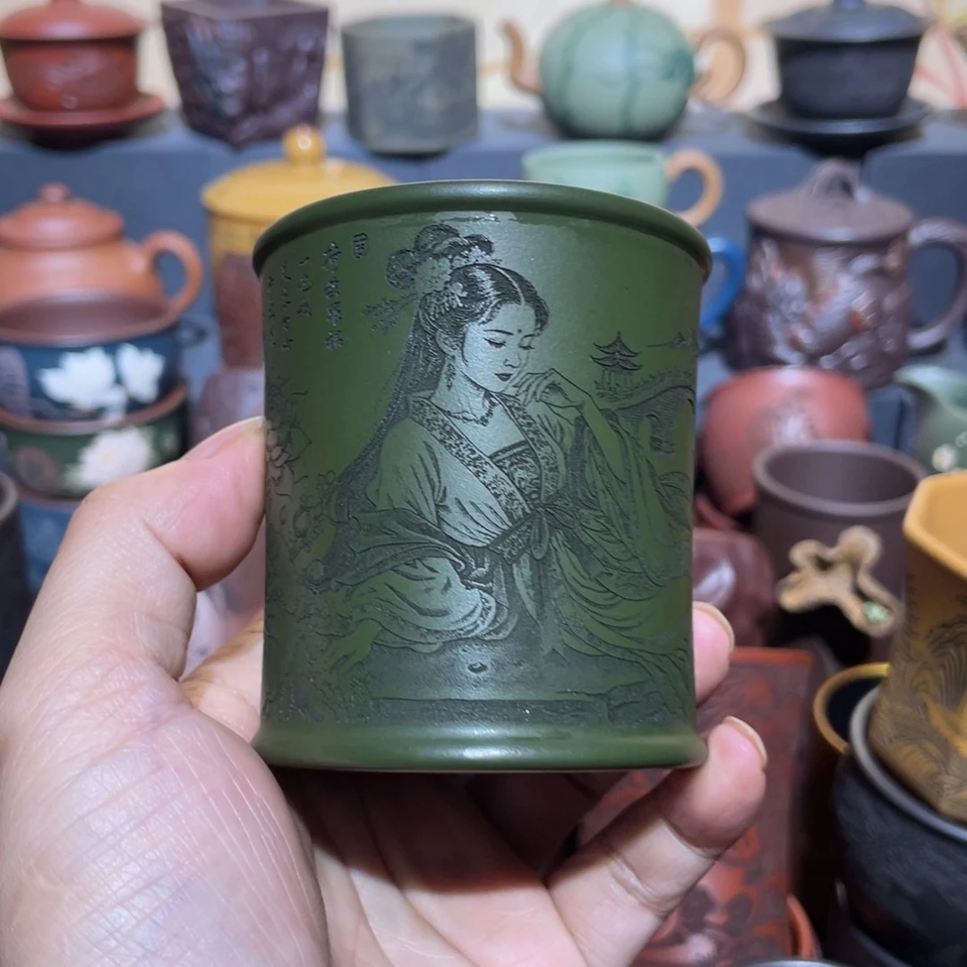 原矿紫砂手工主人杯