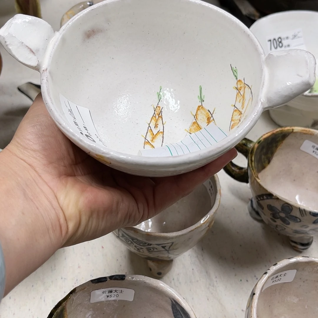 【闪购商品】瓷片凡**杜双耳碗好看好看好看