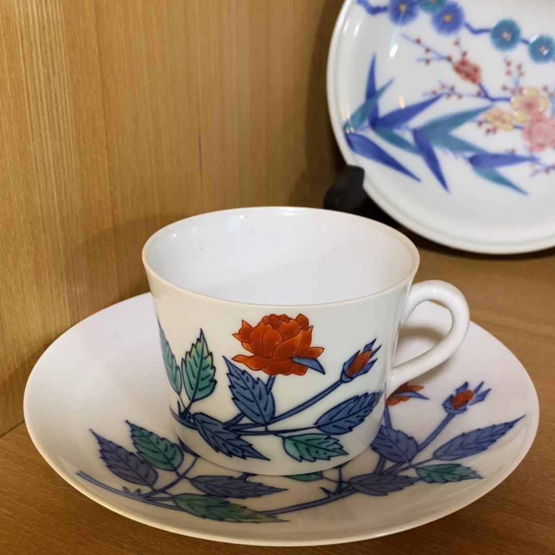 瓷片今右卫门咖啡杯