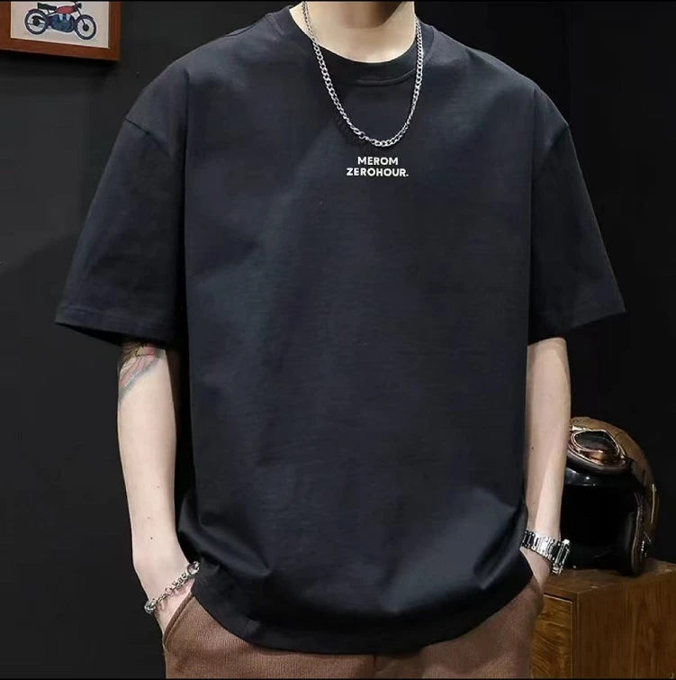 春夏新款t恤男女同款短袖T恤印花时尚宽松半袖圆领潮流休闲百搭