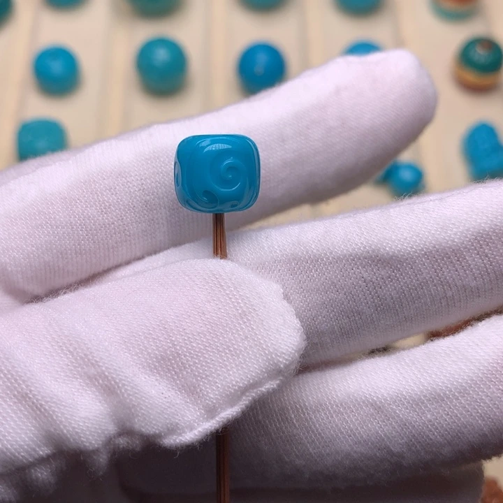 绿松石未镶嵌绿松石博古10.8