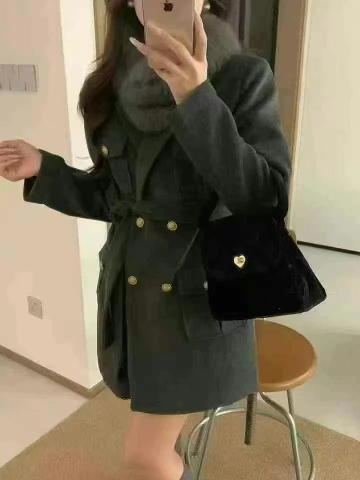 ONE77 shop  千金风狐狸羽羽连衣裙