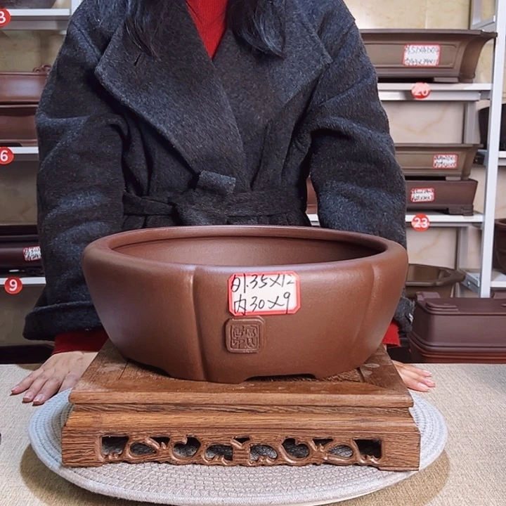 紫砂花盆紫砂花盆