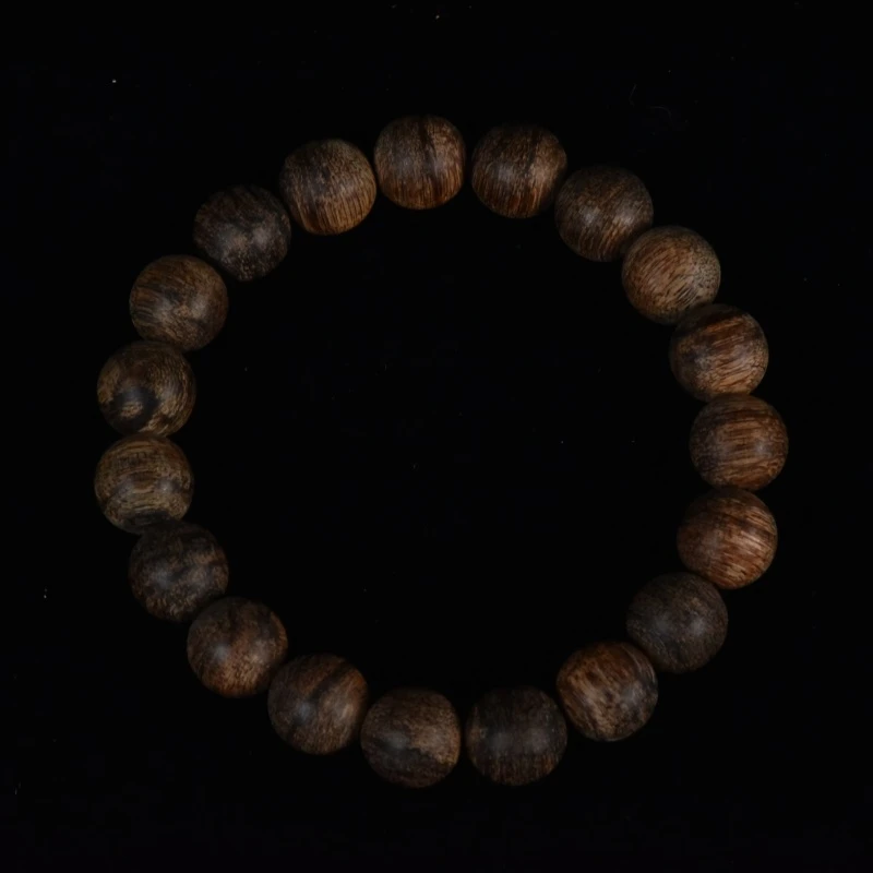 【棋星香堂】马泥捞天然沉香单圈11mm*19颗11.76克沉香文玩手串