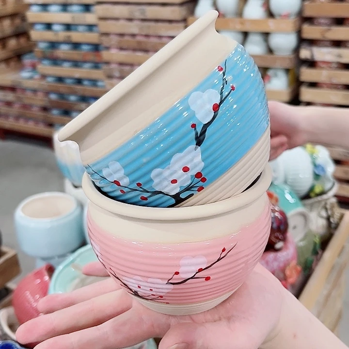 有孔.凑单10元陶瓷花盆发货！