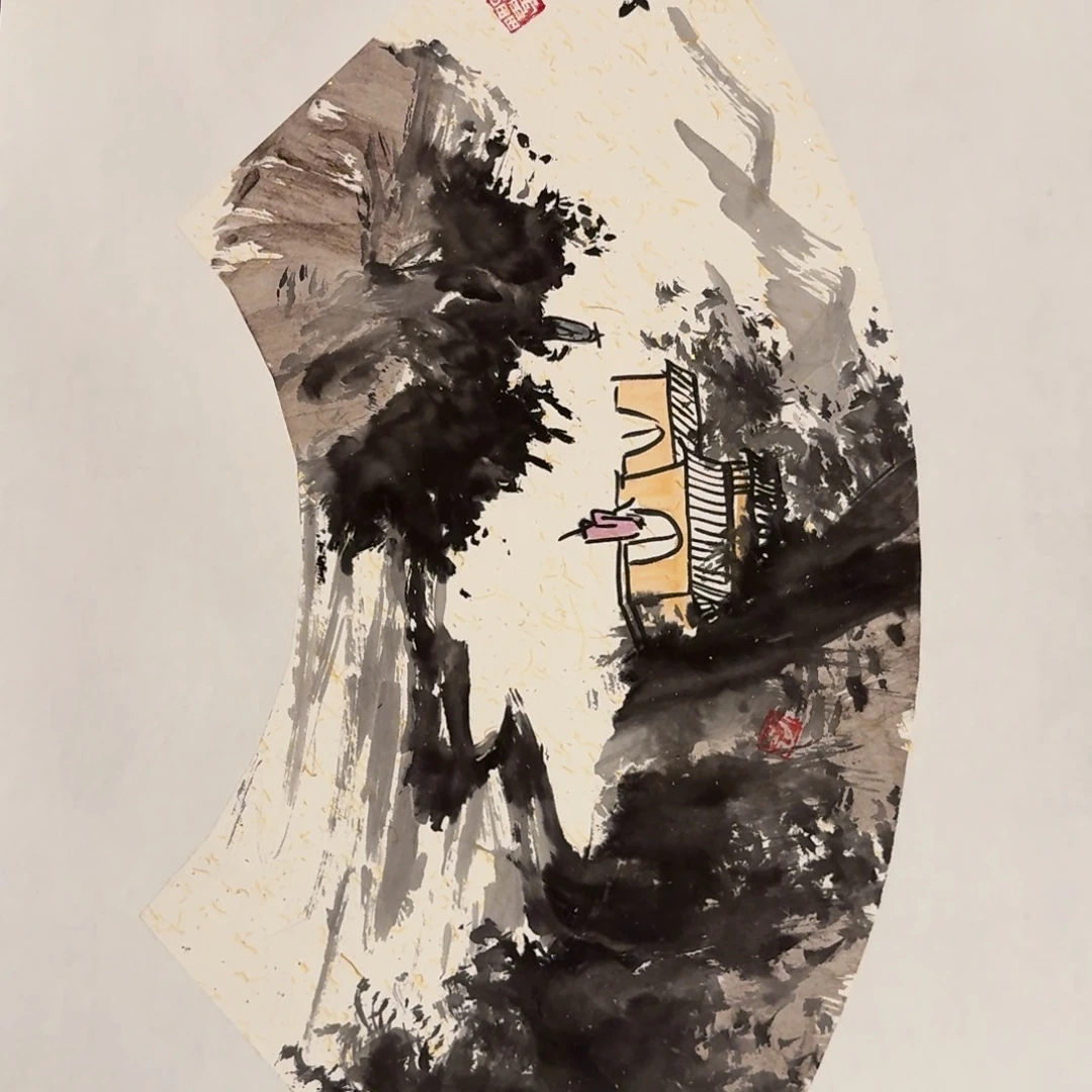 国画雷公老师作品画作