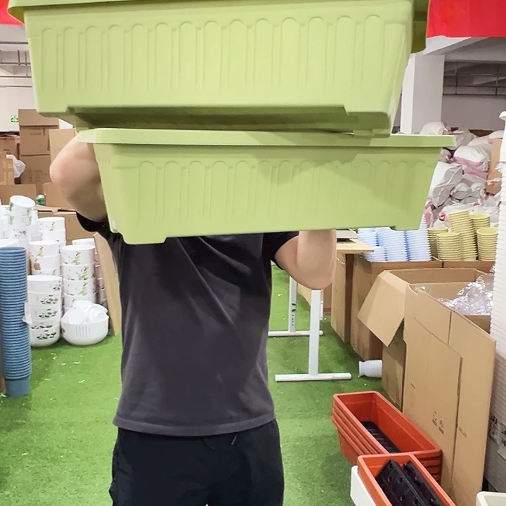 菜盆长64宽25高20绿色2个