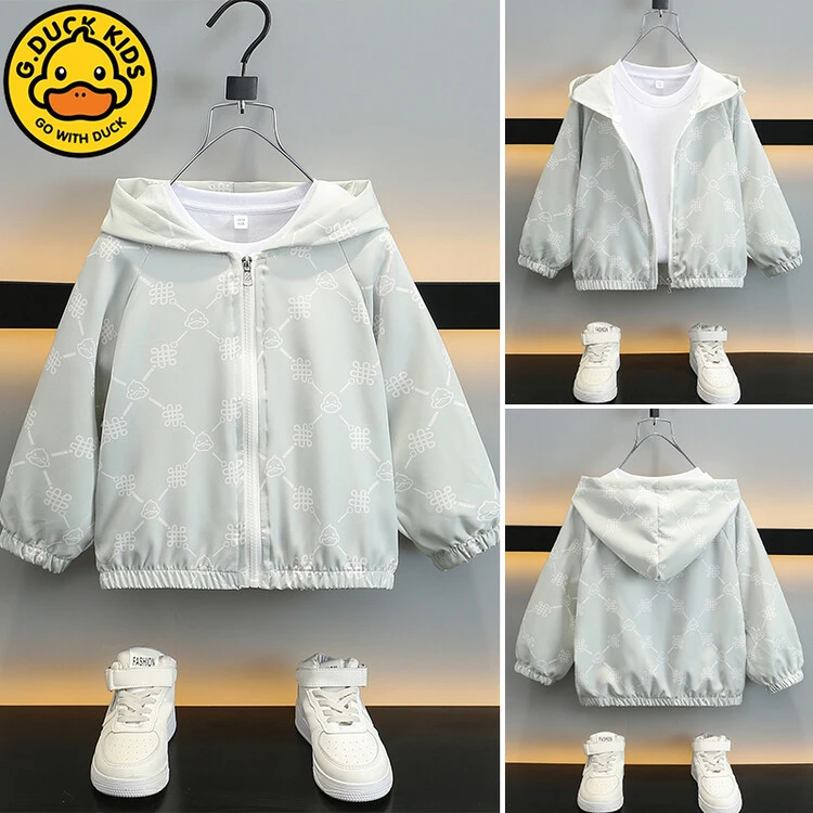 【小黄鸭专柜】儿童夏季薄款防晒衣2025新款中小童男女宝透气防晒服