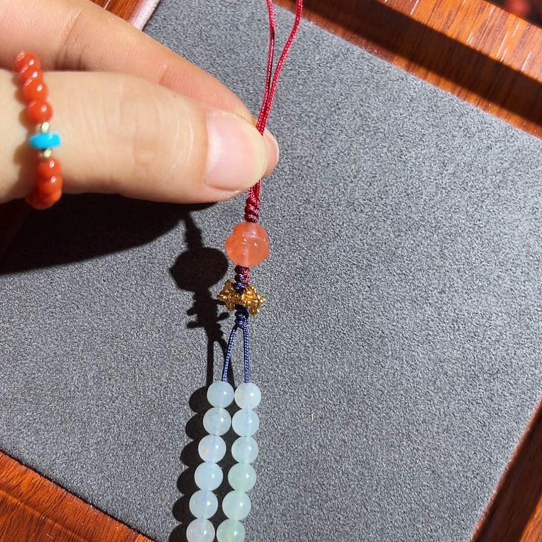 南红玛瑙未镶嵌手链