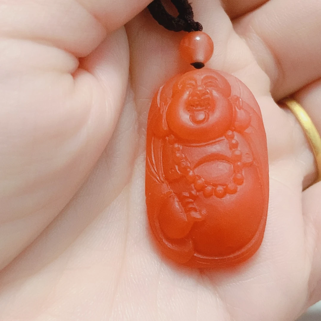 南红玛瑙未镶嵌吊坠(不含链)
