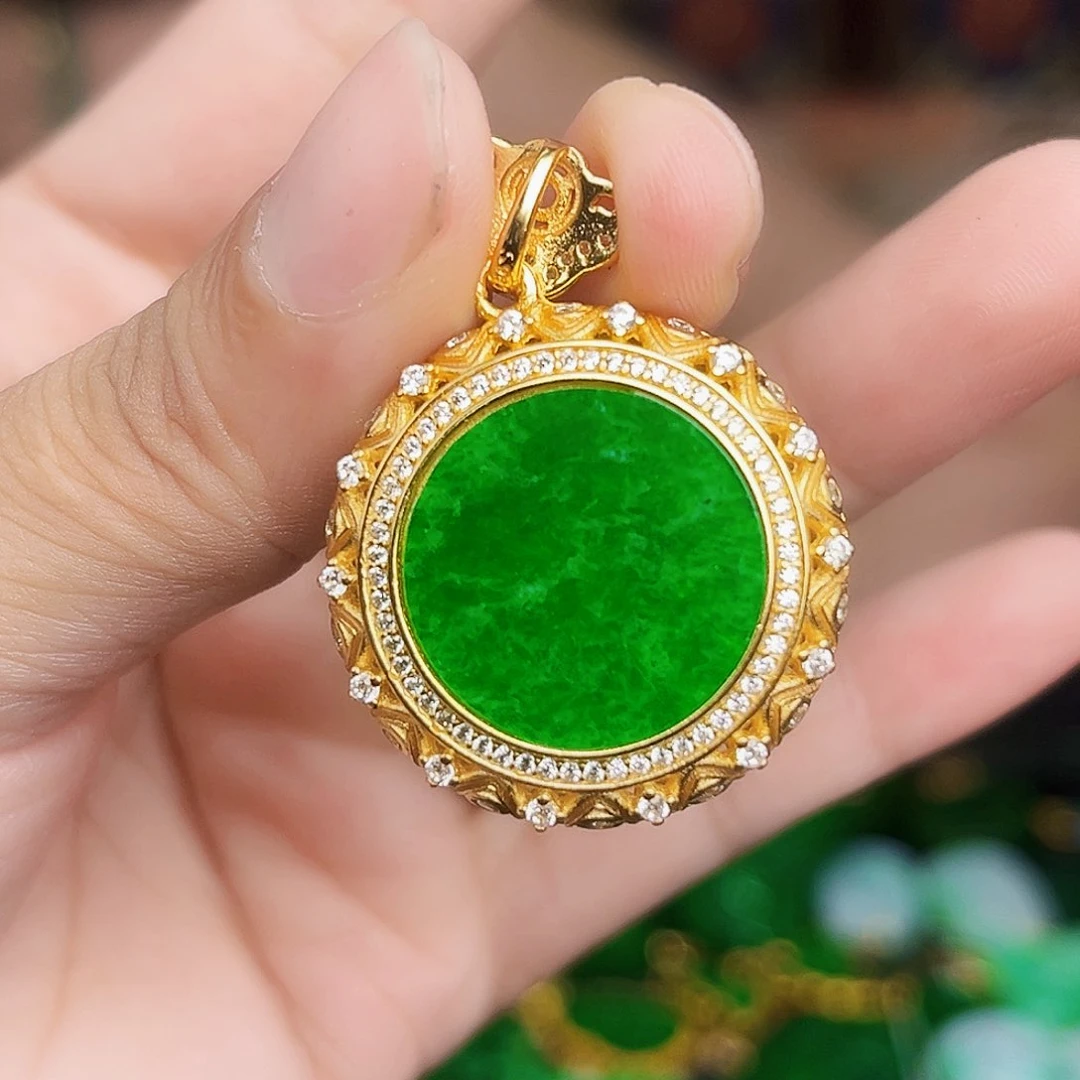 翡翠银S925镶嵌颈饰多样性