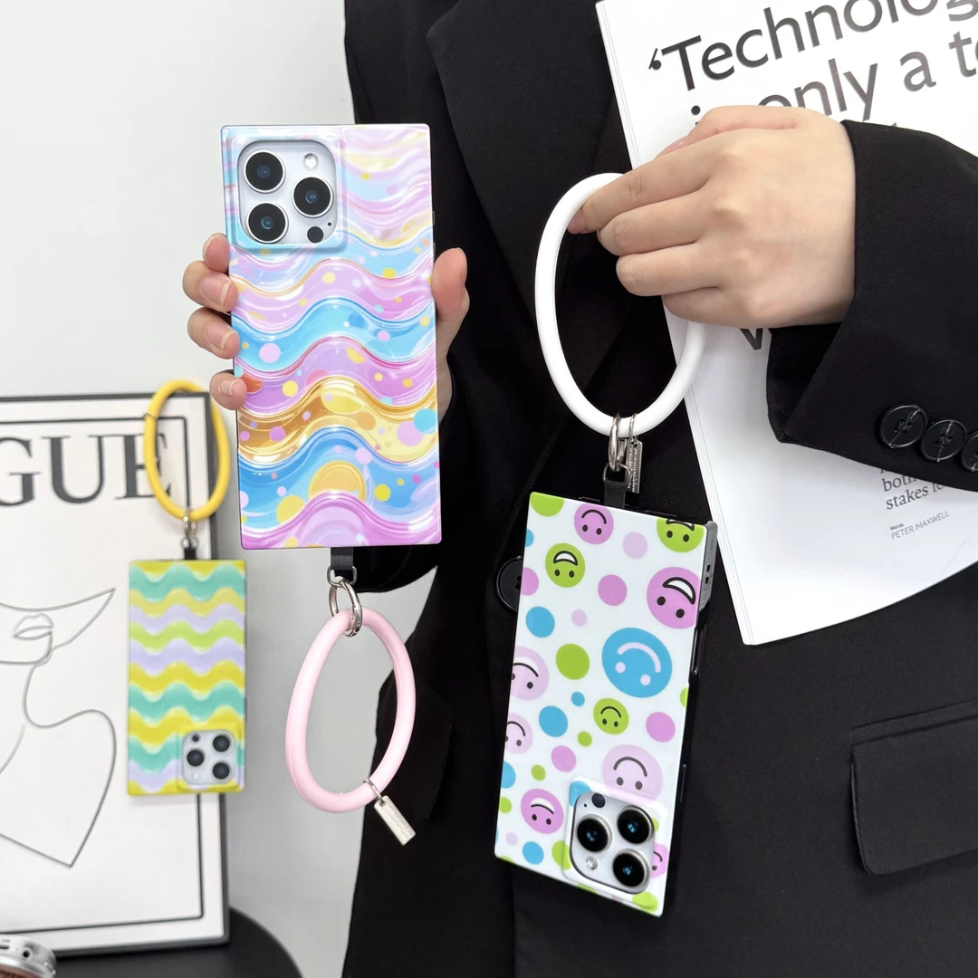 MEIKOCASE多巴胺笑脸手机壳适用苹果17promax可爱16女款15/14防摔