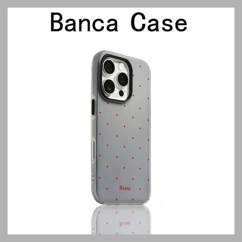 欧克里里红色波点适用苹果16/17promax果冻手机壳iPhone15/141312