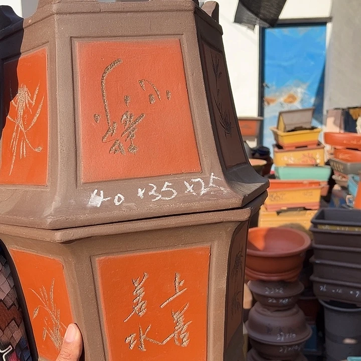 紫砂花盆紫砂花盆