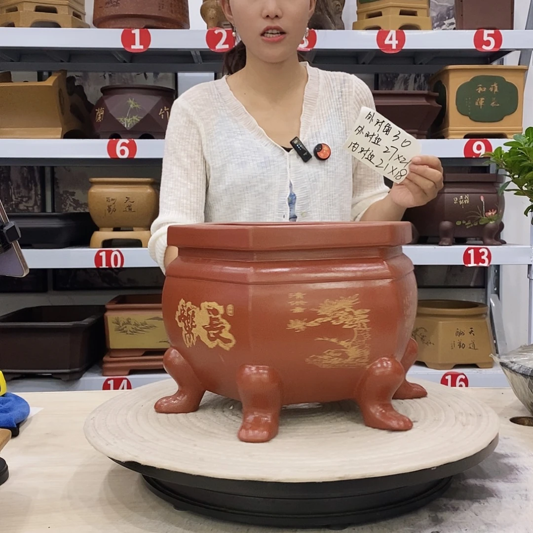 紫砂花盆紫砂花盆
